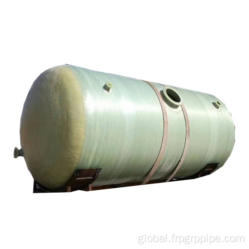 Fiberglass FRP Tank Horizontal FRP Tank Fiberglass Container for acid alkali Manufactory